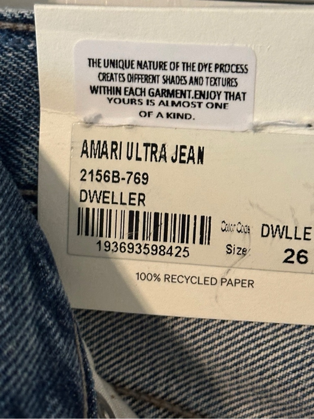 Free People Citizens of Humanity Amari Ultra Wide Jeans Dweller Wash NWT Size 26 - Picture 7 of 10
